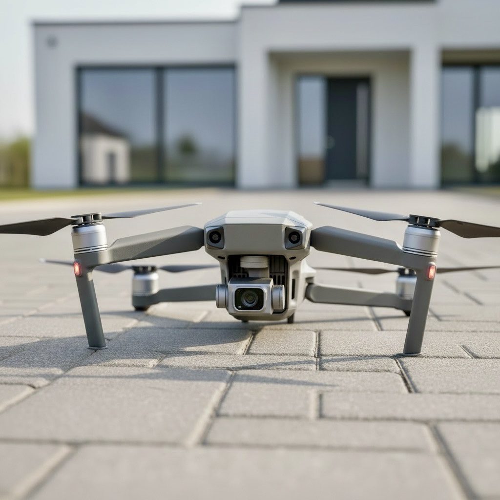 ferngesteuerte dachinspektion per drohne